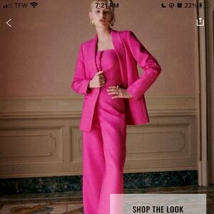 Sezane Gina Jacket Pink - Size 12